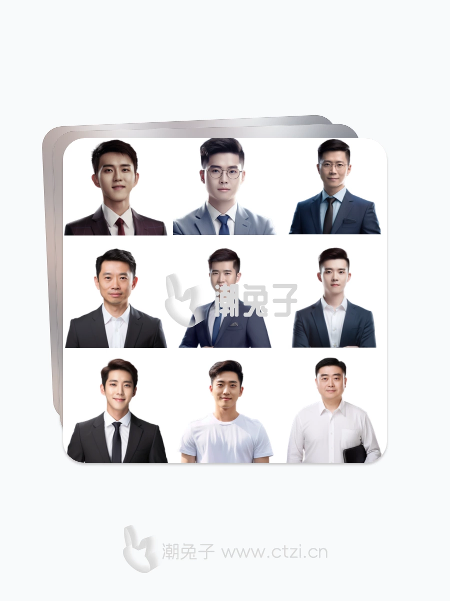 图片[2]-AI男女老少数字人物商务头像-潮兔子