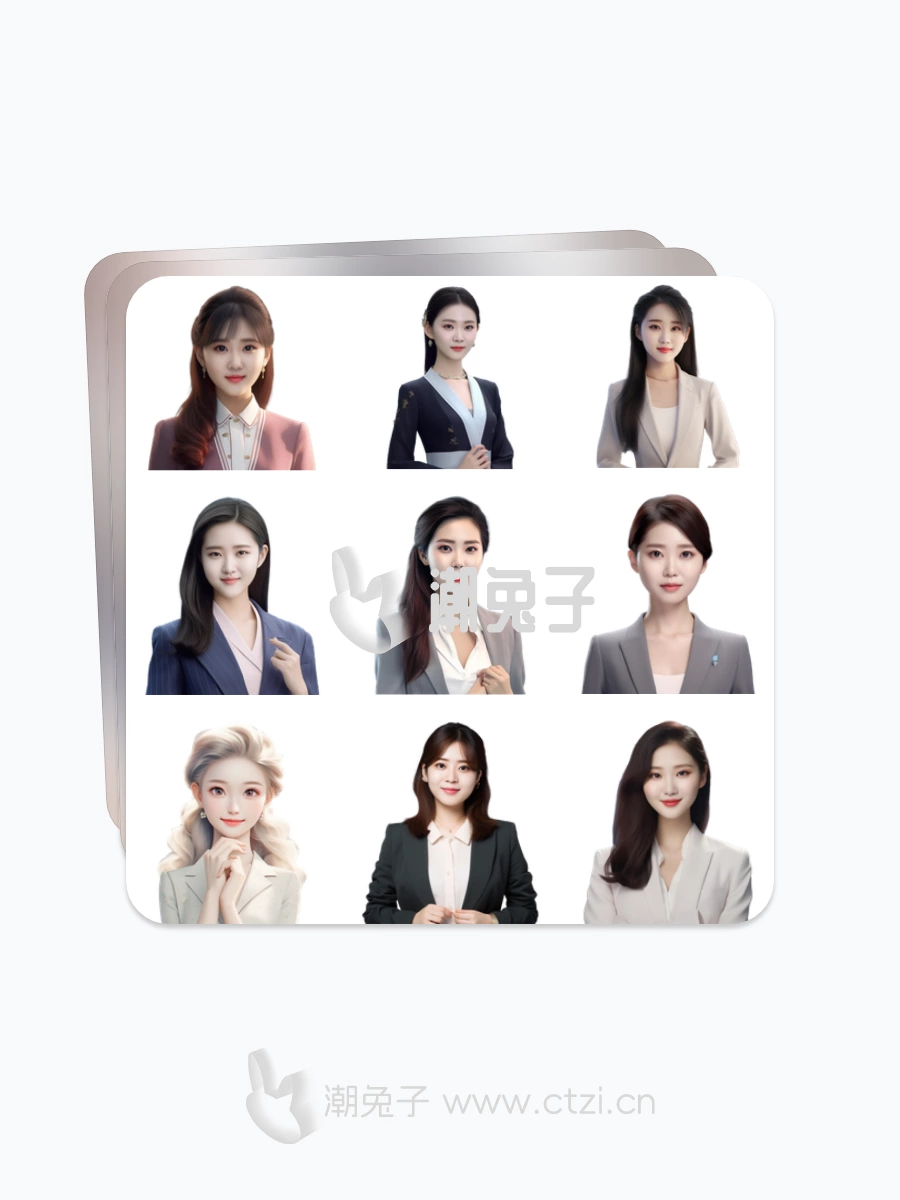 图片[3]-AI男女老少数字人物商务头像-潮兔子